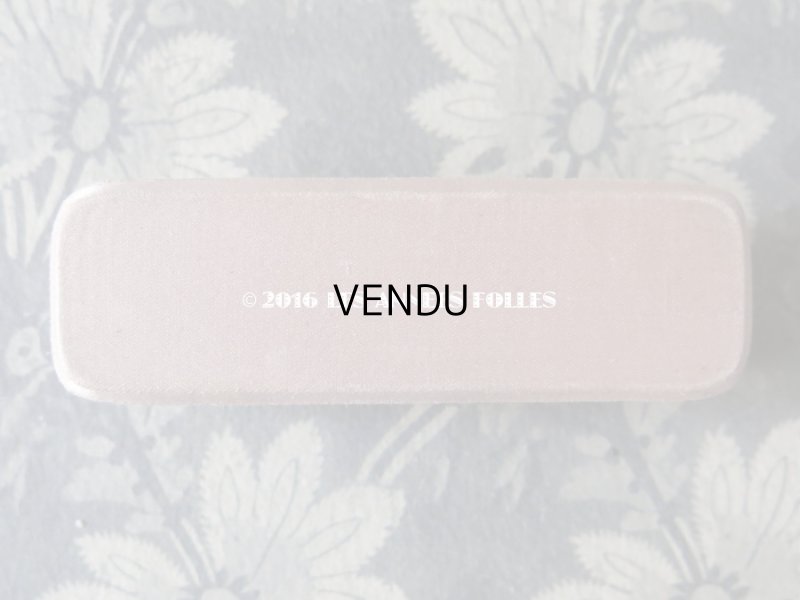 画像6: 19世紀末 アンティーク ジュエリーボックス パールピンク シルクサテン地