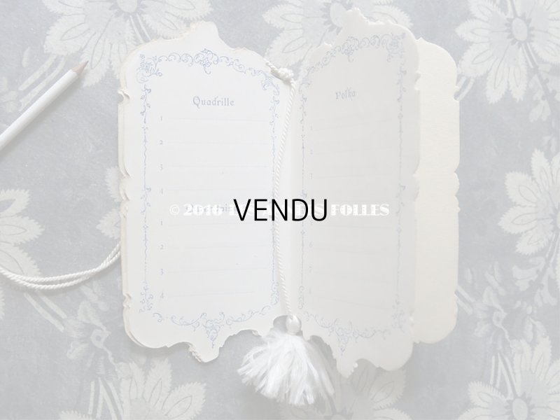 画像7: 1900年代 アンティーク 舞踏会の手帳 ペンシル付 CARNET DE BAL カルネ・ド・バル