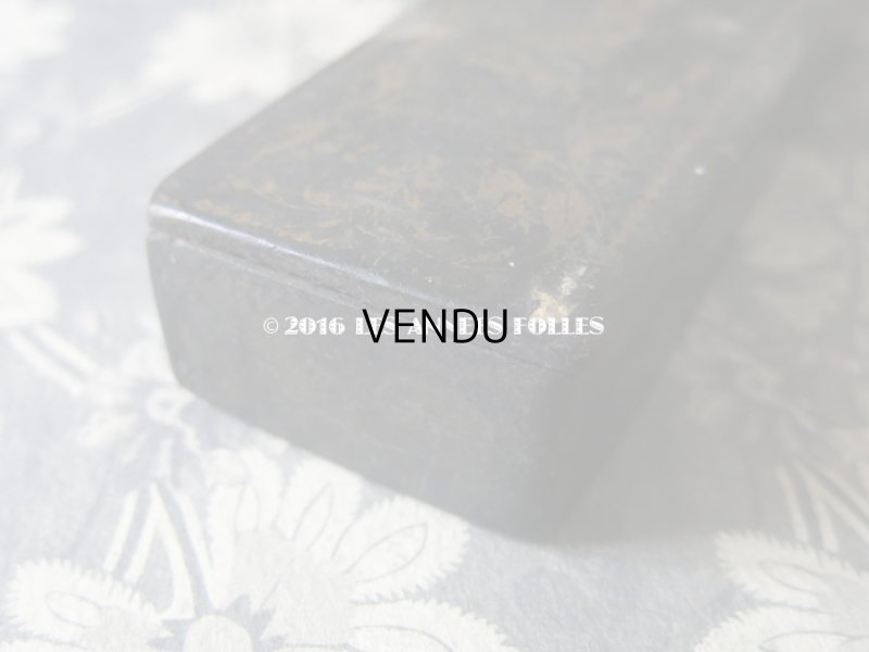 画像5: 19世紀 アンティーク ペンケース パピエマシェ PLUMES & CRAYONS