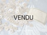 1900年代 アンティーク ゼラチン製 スパンコール ソレイユ シャンパンゴールド 5mm 約320ピース 