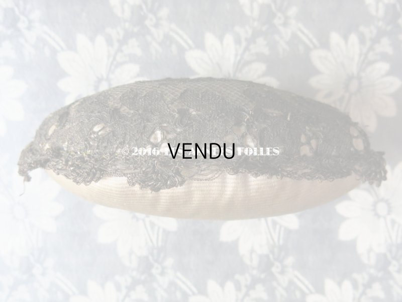 画像6: 19世紀 アンティーク ハットピンクッション メタルレース