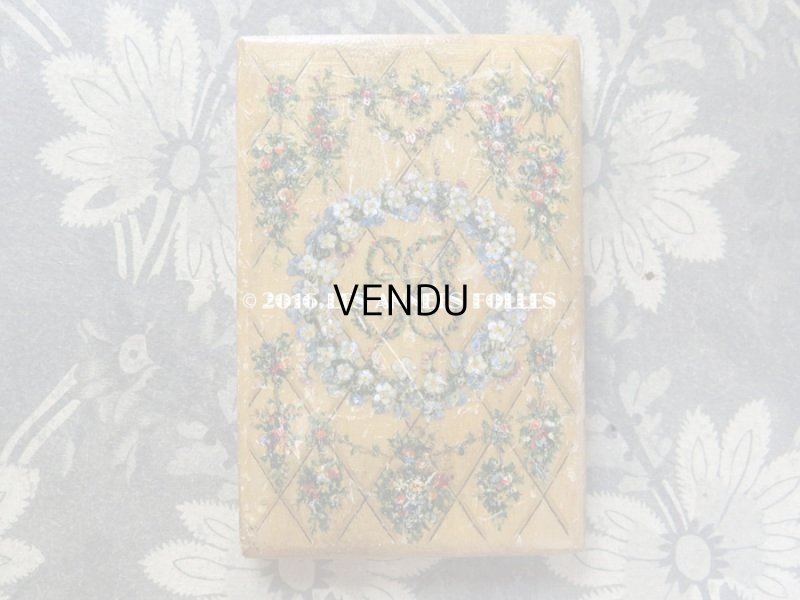 画像3: 19世紀 アンティーク  ニードルケース 薔薇のブーケ＆勿忘草のリース