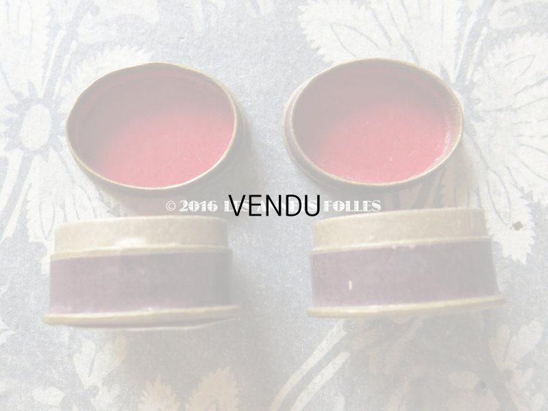 画像6: 1900年代 アンティーク とても小さな ファーマシーボックス ゴールド＆ボルドー