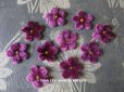 画像1: 1930年代 アンティーク ベルベット製 コサージュ用 花びらのセット 紫 10ピース (1)
