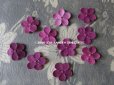 画像5: 1930年代 アンティーク ベルベット製 コサージュ用 花びらのセット 紫 10ピース (5)