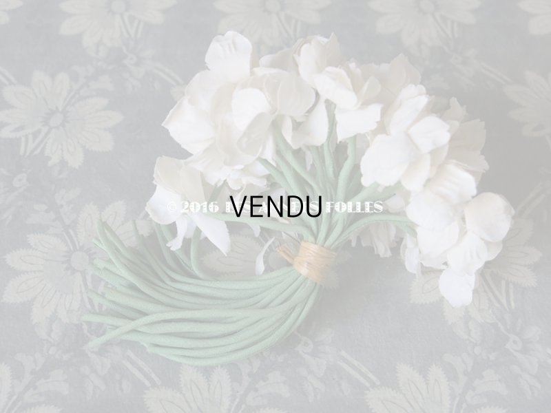 画像3: 1900年代 アンティーク オフホワイトの花のコサージュ