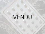 アンティーク パールボタン 8mm グリーン 24ピース