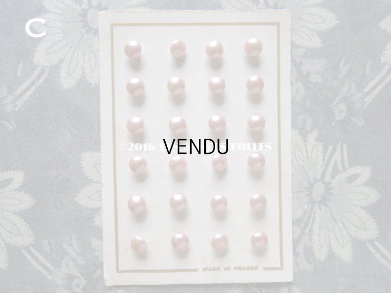 画像7: ★2016クリスマスセール対象外★ アンティーク パールボタン 8mm ピンク 24ピース