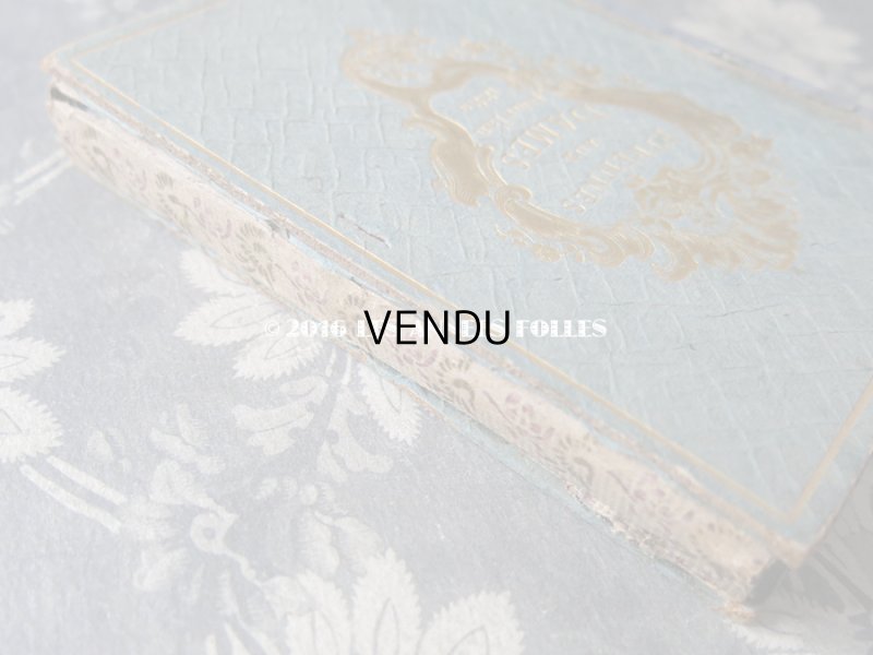 画像4: ★2016クリスマスセール対象外★ 1883年 アンティーク 本　天使のシルクカバー 紫の花模様 ETRENNES AUX DAMES