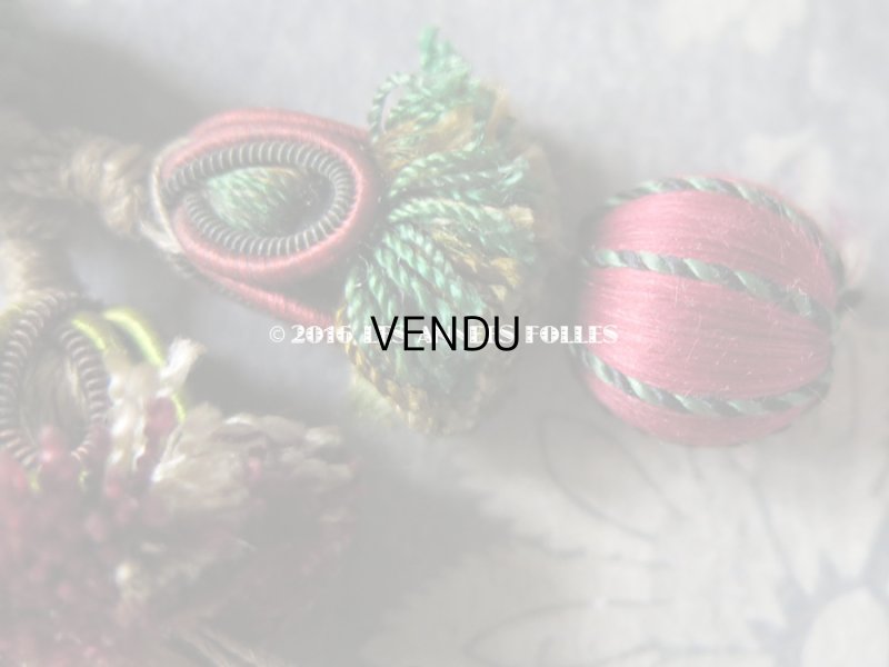 画像6: ★2016クリスマスセール対象外★ 19世紀 アンティーク パスマントリー 小さなポンポン