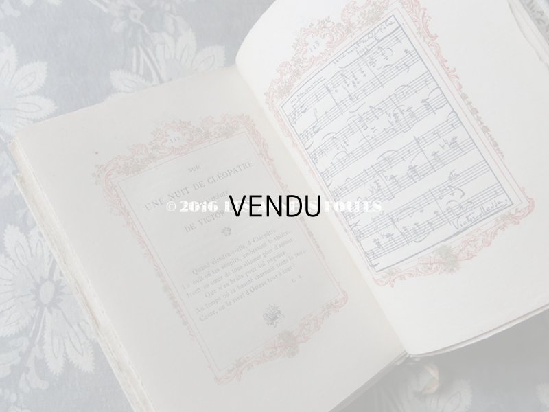 画像12: ★2016クリスマスセール対象外★ 1883年 アンティーク 本　天使のシルクカバー 紫の花模様 ETRENNES AUX DAMES