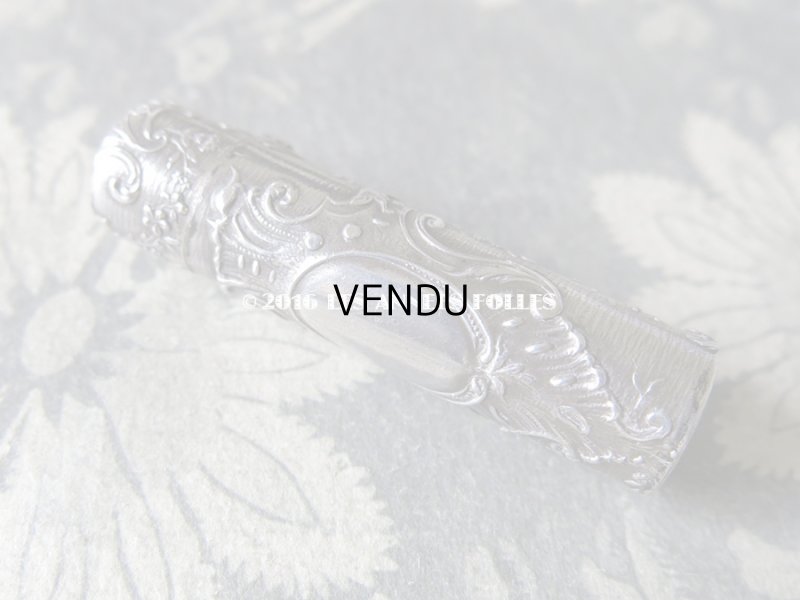 画像3: アンティーク シャトレーヌ 携帯用 シルバー製 パフュームボトル  クリスタルの栓