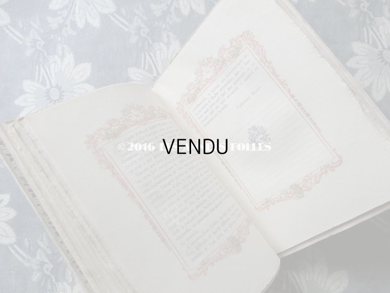 画像11: ★2016クリスマスセール対象外★ 1883年 アンティーク 本　天使のシルクカバー 紫の花模様 ETRENNES AUX DAMES