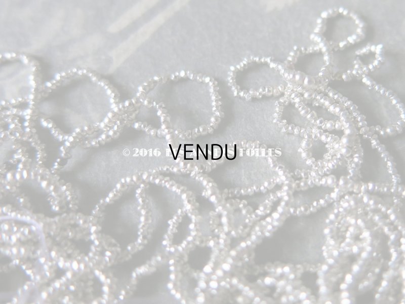 画像7: ★2016クリスマスセール対象外★ 1900年代 アンティーク メタル製 マイクロビーズ ファセット カット入り シルバー キャビアビーズ