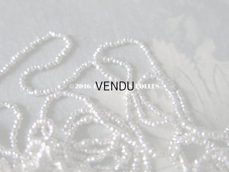 画像5: ★2016クリスマスセール対象外★ 1900年代 アンティーク メタル製 マイクロビーズ ファセット カット入り シルバー キャビアビーズ