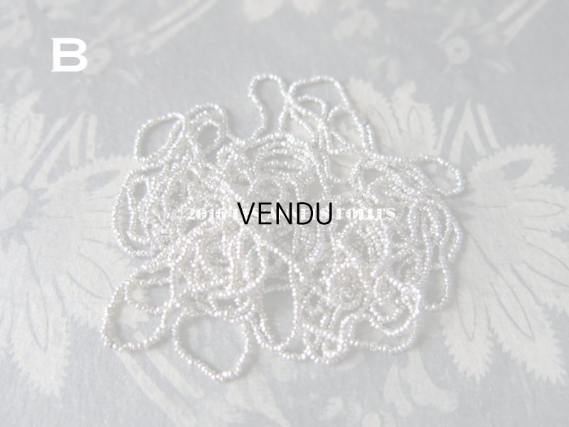 画像4: ★2016クリスマスセール対象外★ 1900年代 アンティーク メタル製 マイクロビーズ ファセット カット入り シルバー キャビアビーズ