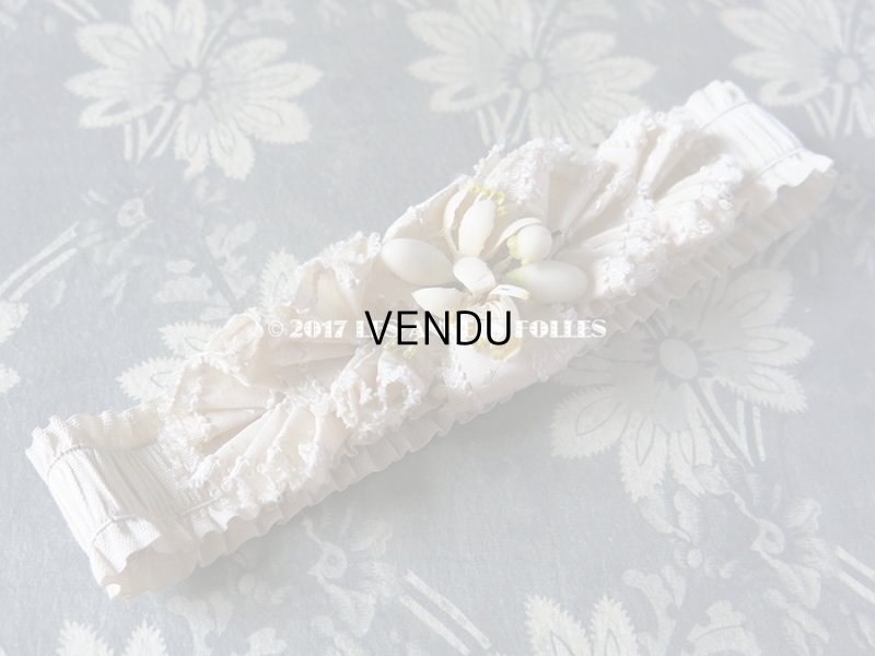 画像3: 19世紀末 アンティーク 花嫁の靴下どめ ワックスフラワー ジャルティエ