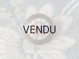 アンティーク エナメル ボタン  薔薇 ハンドペイント  19mm