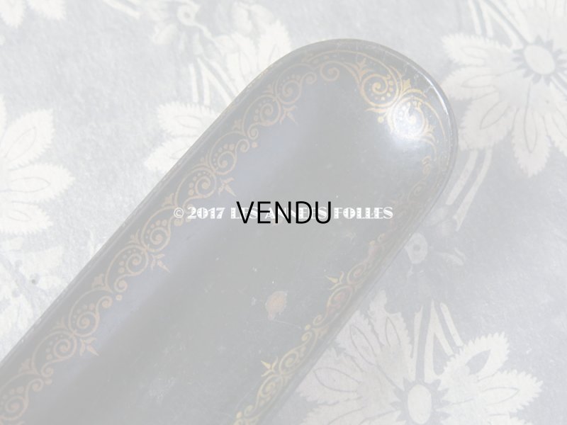 画像4: 19世紀 アンティーク ナポレオン3世 パピエマシェ トレイ ペンケース 