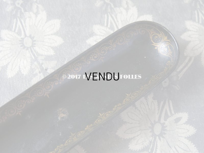 画像3: 19世紀 アンティーク ナポレオン3世 パピエマシェ トレイ ペンケース 