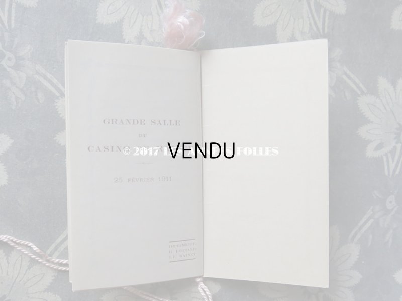 画像8: 1911年 アンティーク 舞踏会の手帳 ペンシル付 CARNET DE BAL カルネ・ド・バル