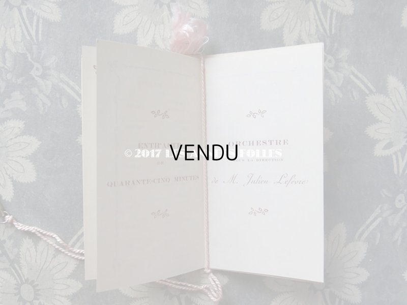 画像6: 1911年 アンティーク 舞踏会の手帳 ペンシル付 CARNET DE BAL カルネ・ド・バル