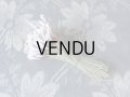 1900年代 アンティーク ペップ 白＆ボルドー色 コサージュ用 花芯 