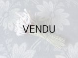 1900年代 アンティーク ペップ 白＆ボルドー色 コサージュ用 花芯 