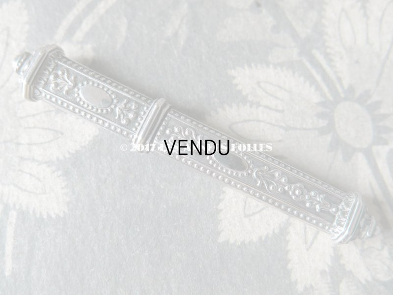 画像4: 19世紀 アンティーク シルバー製 ニードルケース  裁縫道具