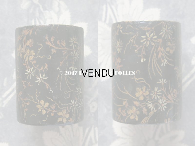 画像5: 19世紀 アンティーク ナポレオン3世 パピエマシェ 花模様のゴブレ S