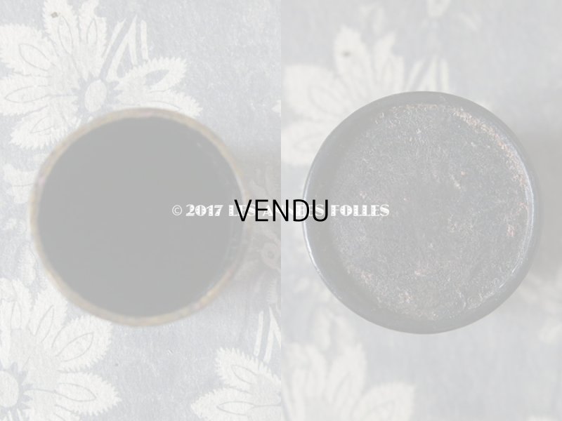 画像3: 19世紀 アンティーク ナポレオン3世 パピエマシェ 花模様のゴブレ S