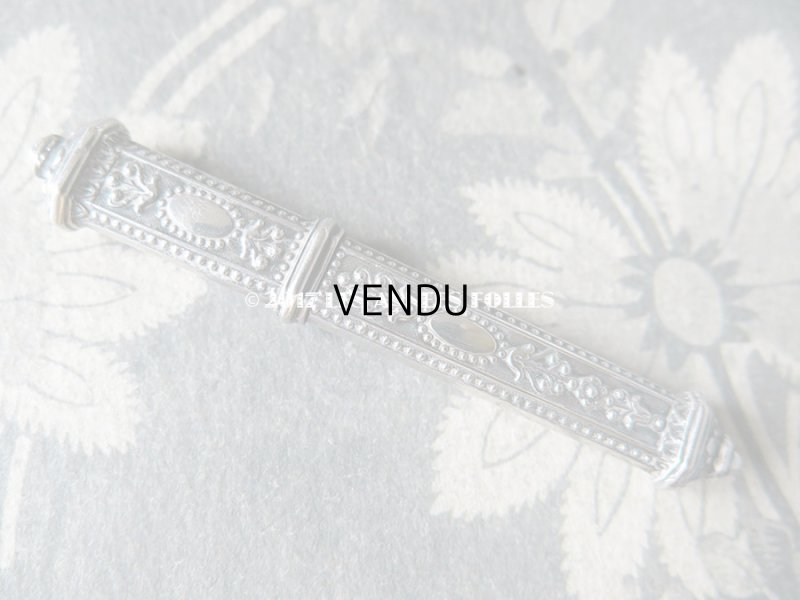 画像3: 19世紀 アンティーク シルバー製 ニードルケース  裁縫道具