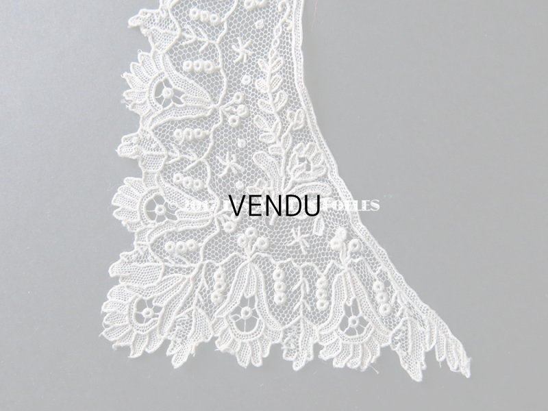 画像3: 19世紀末 アンティーク ポワンドガーズ  少女の付け襟 ニードルレース  『ポワン・ド・ガーズ』　