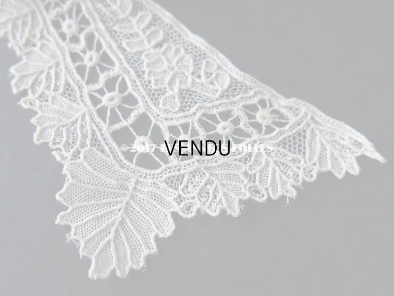 画像8: 19世紀末 アンティーク ポワンドガーズ 少女の付け襟ニードルレース  『ポワン・ド・ガーズ』　