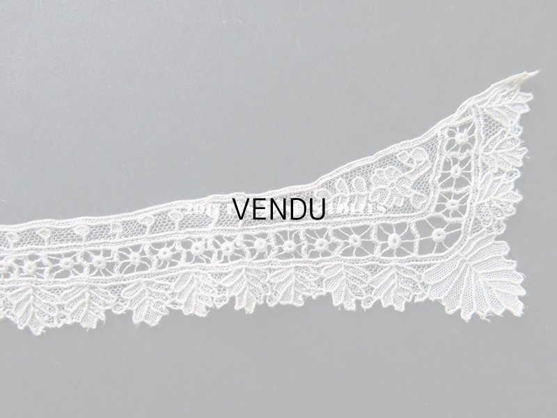 画像6: 19世紀末 アンティーク ポワンドガーズ 少女の付け襟ニードルレース  『ポワン・ド・ガーズ』　