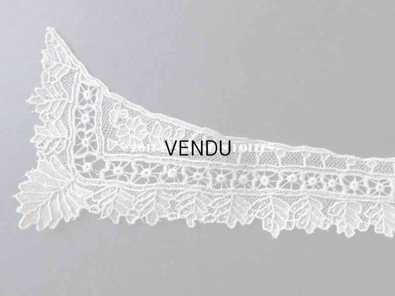 画像3: 19世紀末 アンティーク ポワンドガーズ 少女の付け襟ニードルレース  『ポワン・ド・ガーズ』　