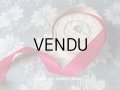 アンティーク ボンマルシェ シルクサテン地 リボン 3.3m  ゼラニウムピンク GERANIUM 282   - AU BON MARCHE -
