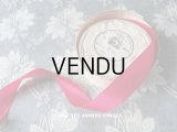 アンティーク ボンマルシェ シルクサテン地 リボン 3.3m  ゼラニウムピンク GERANIUM 282   - AU BON MARCHE -