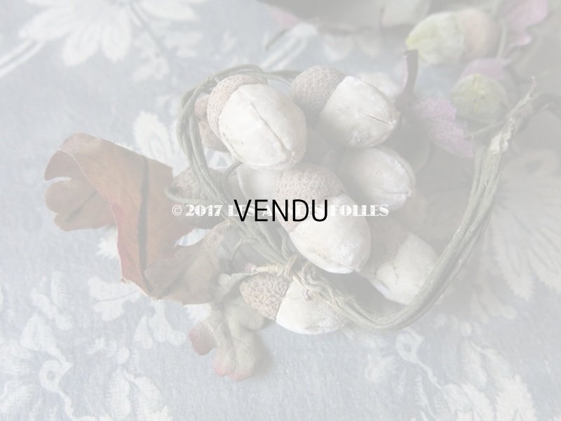 画像5: 19世紀末 アンティーク どんぐりのコサージュ