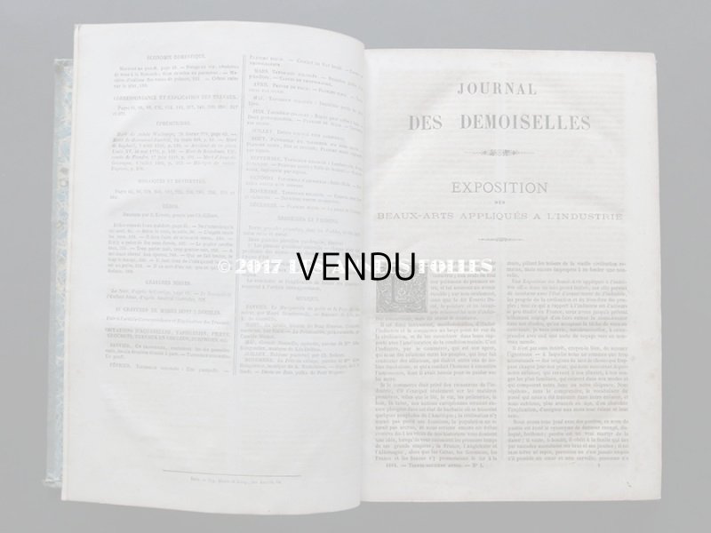 画像4: 1864年 アンティーク 本 版画付き モード新聞 JOURNAL DES DEMOISELLES