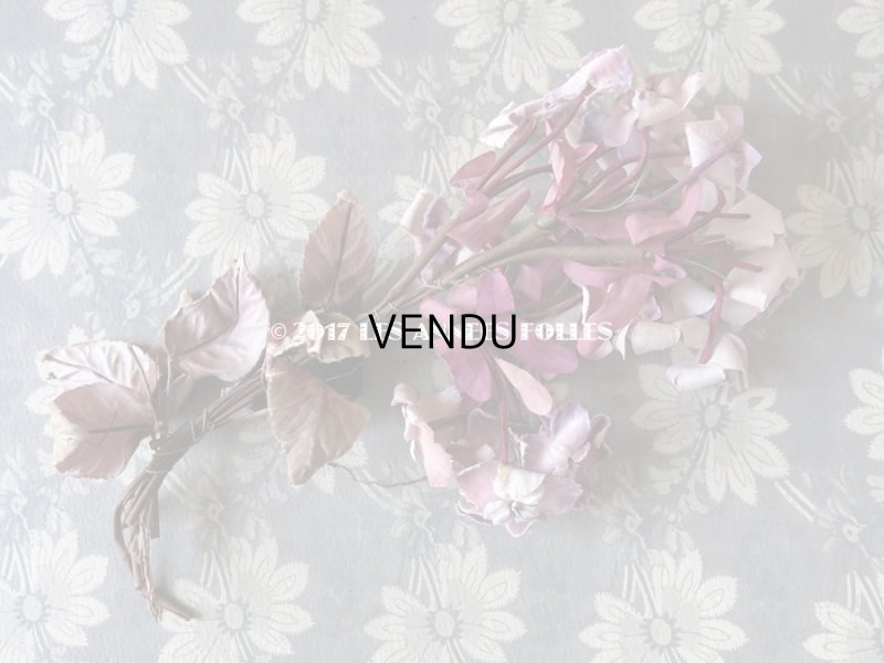 画像7: 19世紀末　アンティーク 紫の花のコサージュ 