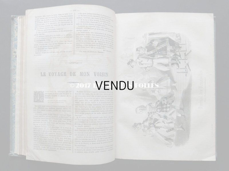 画像7: 1864年 アンティーク 本 版画付き モード新聞 JOURNAL DES DEMOISELLES