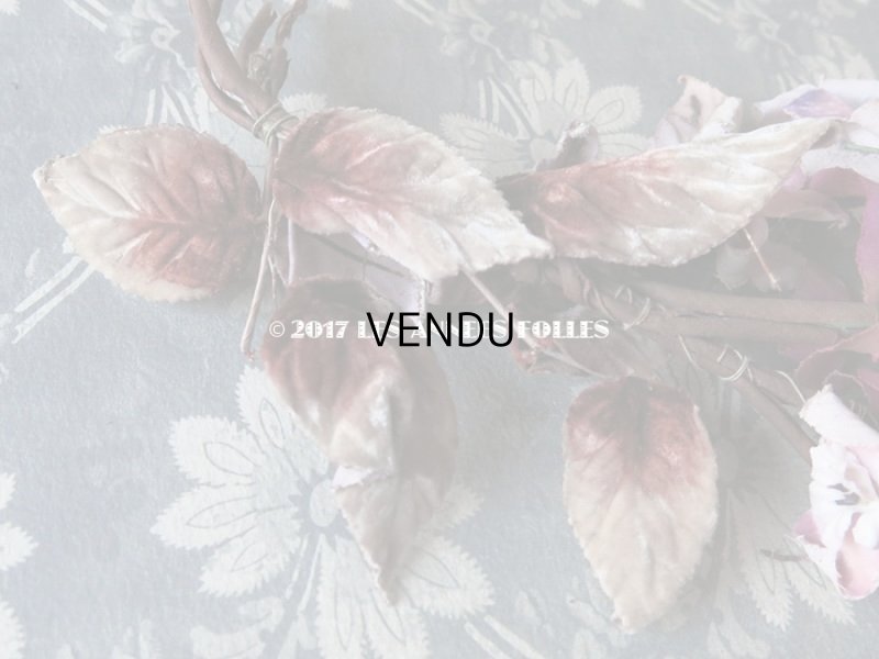 画像6: 19世紀末　アンティーク 紫の花のコサージュ 