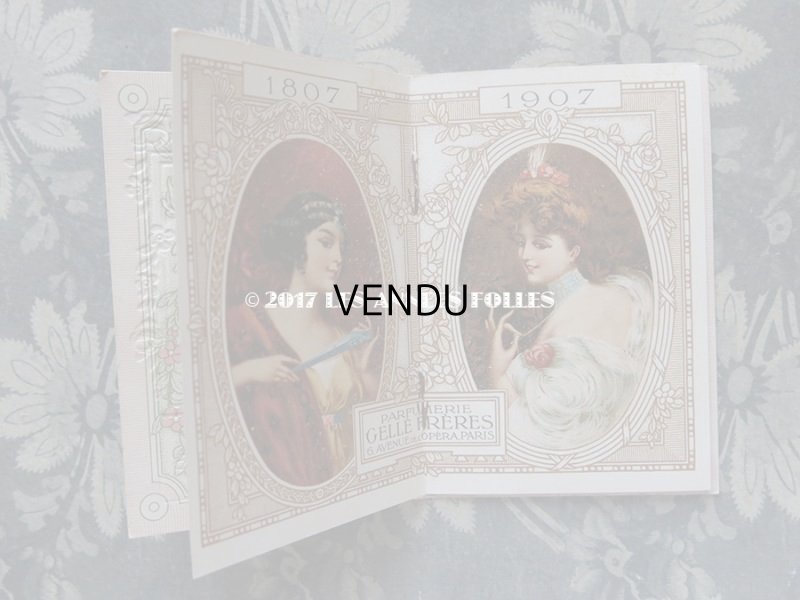 画像5: 1907年 アンティーク カレンダー手帳  - GELLE FRERES -