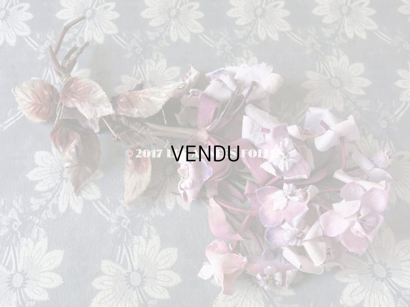 画像3: 19世紀末　アンティーク 紫の花のコサージュ 