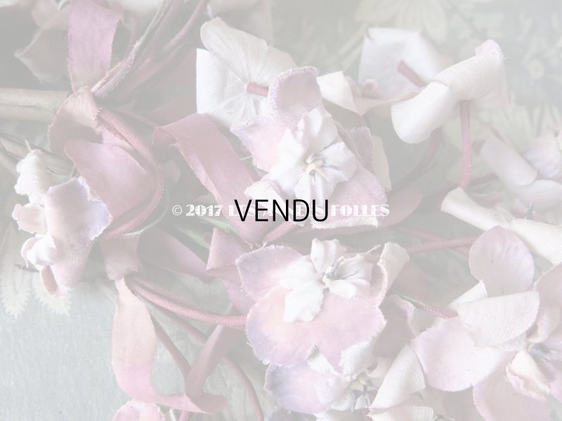 画像5: 19世紀末　アンティーク 紫の花のコサージュ 