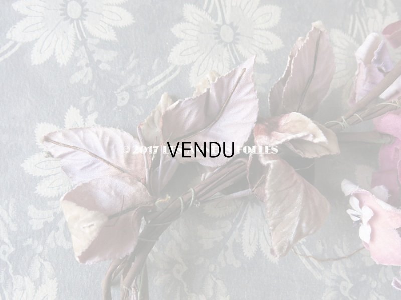 画像8: 19世紀末　アンティーク 紫の花のコサージュ 