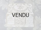 19世紀 アンティーク パフュームラベル DOUBLE EAU COLOGNEA ROYALE DE LA REINE DES FLEURS 　-　L.T.PIVER　-