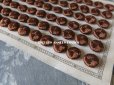画像3: 19世紀 アンティーク シルク製 くるみボタン 13mm 6ピースのセット チョコレートブラウン (3)