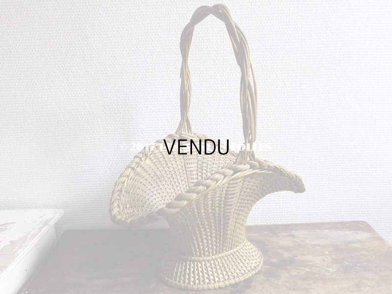 画像5: 19世紀末 アンティーク 花かご パニエ フラワーバスケット